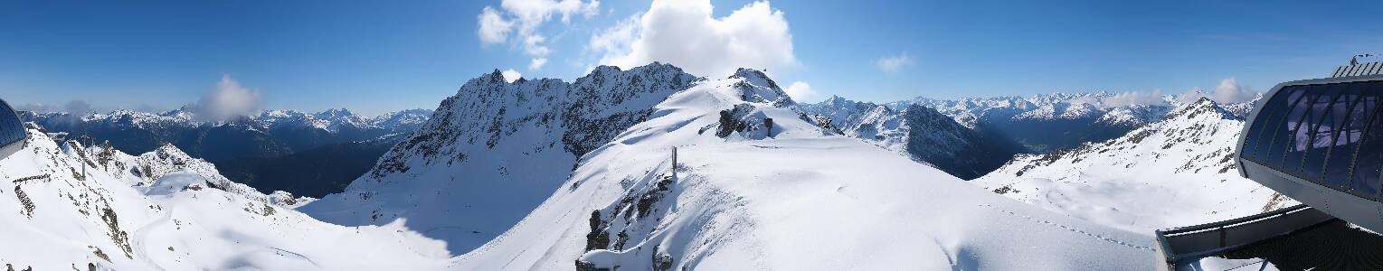 Silvretta Montafon Panorama Bahn am Hochjoch