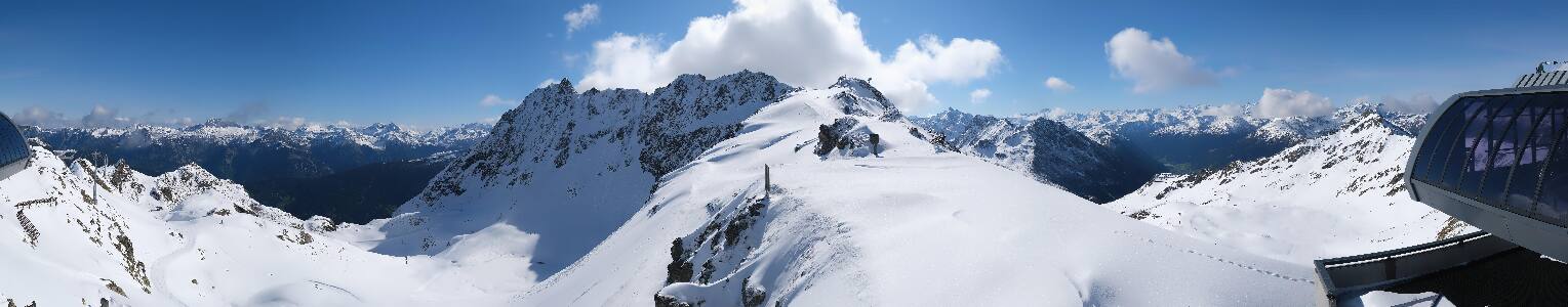 Silvretta Montafon Panorama Bahn am Hochjoch