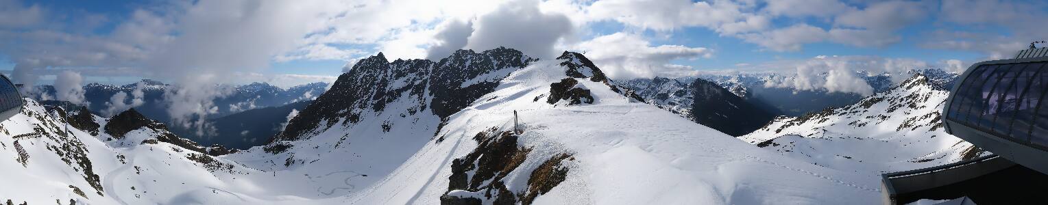 Silvretta Montafon Panorama Bahn am Hochjoch