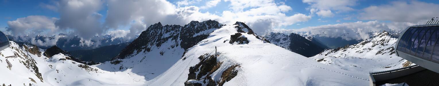 Silvretta Montafon Panorama Bahn am Hochjoch