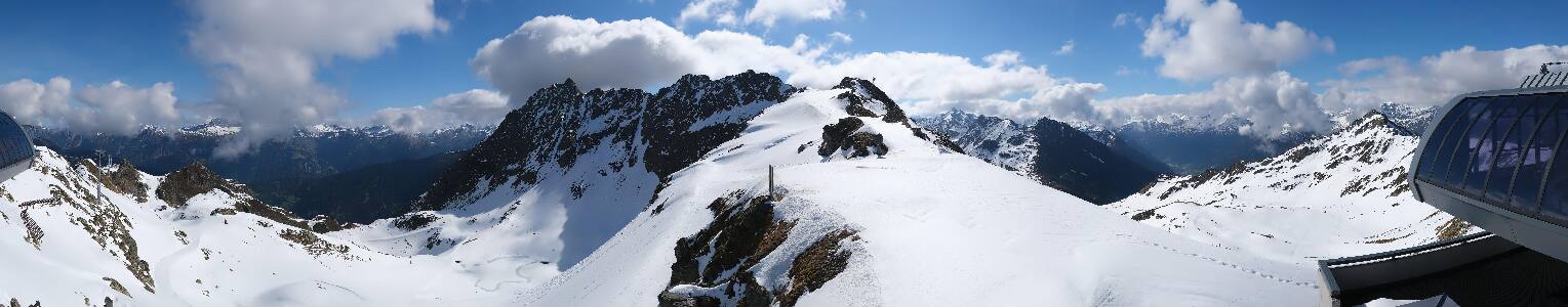 Silvretta Montafon Panorama Bahn am Hochjoch