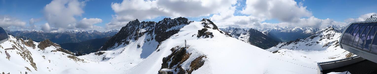 Silvretta Montafon Panorama Bahn am Hochjoch