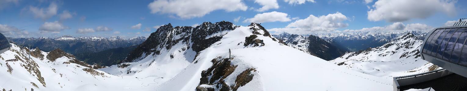 Silvretta Montafon Panorama Bahn am Hochjoch