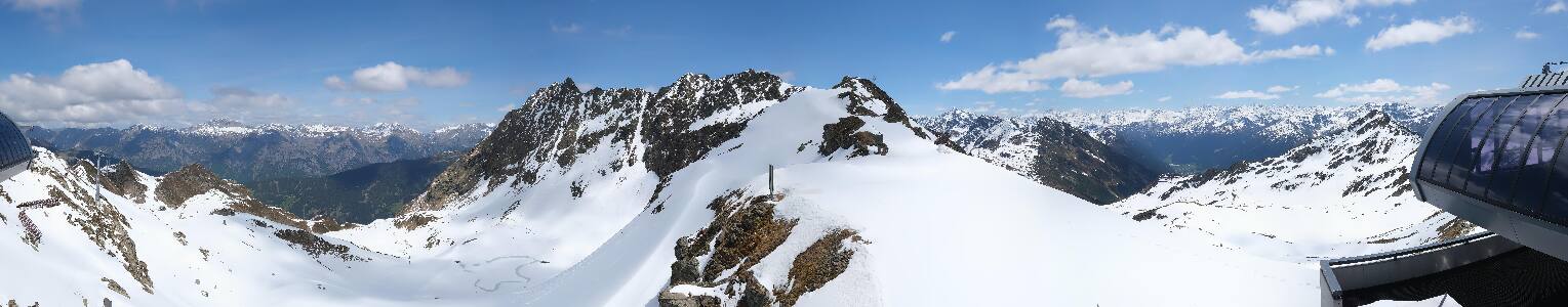 Silvretta Montafon Panorama Bahn am Hochjoch