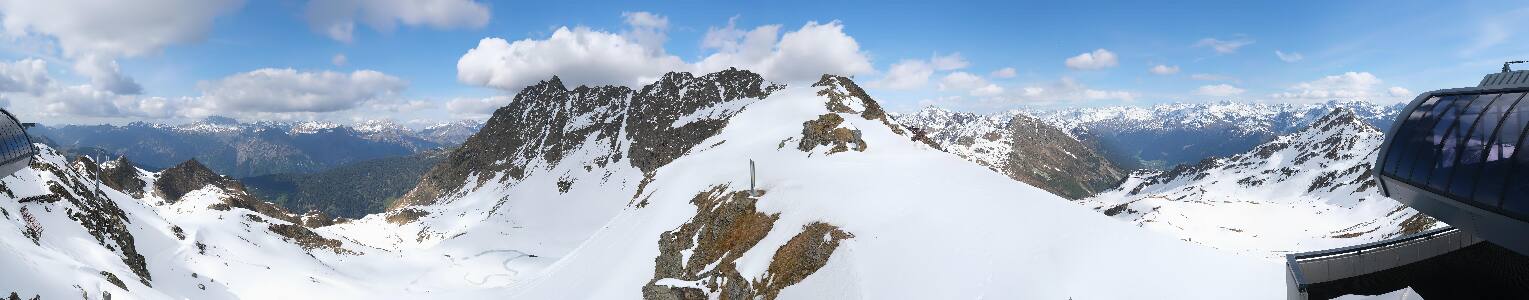 Silvretta Montafon Panorama Bahn am Hochjoch