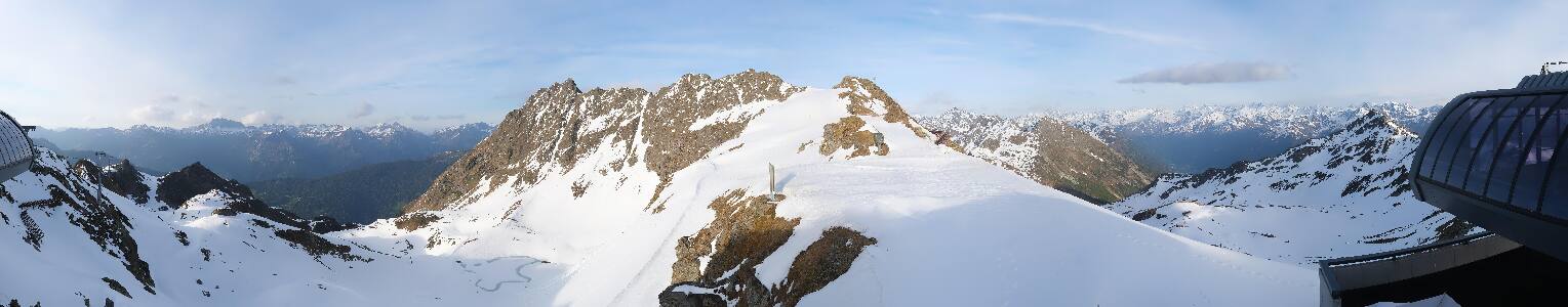 Silvretta Montafon Panorama Bahn am Hochjoch