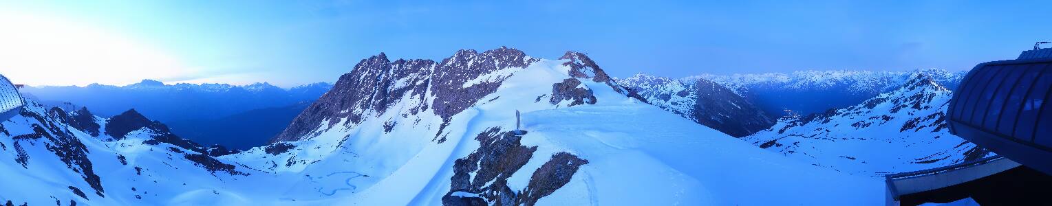 Silvretta Montafon Panorama Bahn am Hochjoch