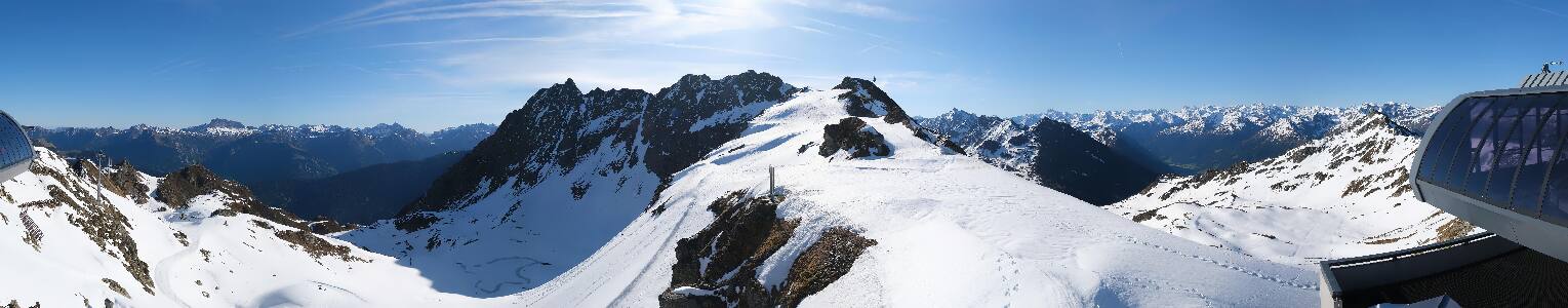 Silvretta Montafon Panorama Bahn am Hochjoch