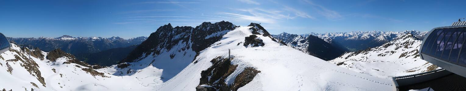 Silvretta Montafon Panorama Bahn am Hochjoch