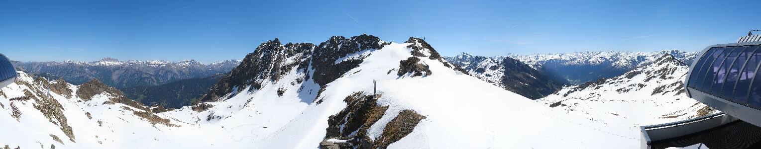 Silvretta Montafon Panorama Bahn am Hochjoch