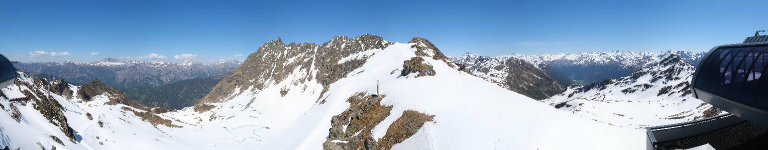 Silvretta Montafon Panorama Bahn am Hochjoch