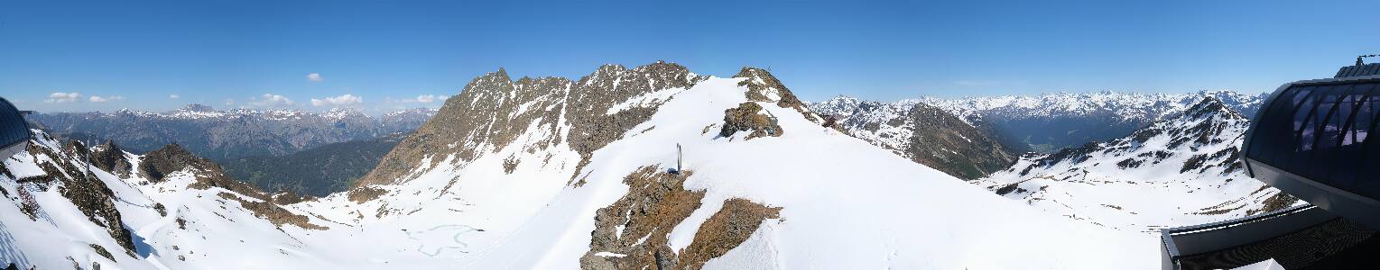 Silvretta Montafon Panorama Bahn am Hochjoch