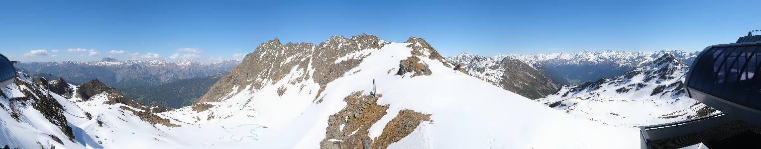 Silvretta Montafon Panorama Bahn am Hochjoch