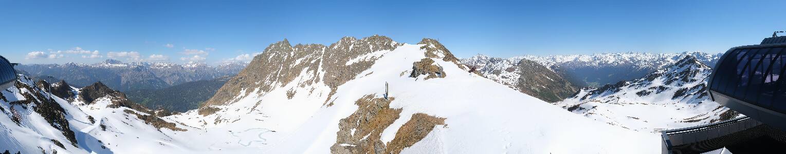 Silvretta Montafon Panorama Bahn am Hochjoch