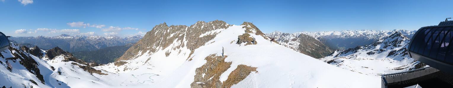 Silvretta Montafon Panorama Bahn am Hochjoch