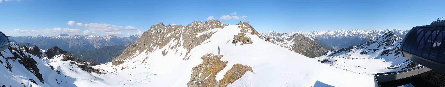 Silvretta Montafon Panorama Bahn am Hochjoch