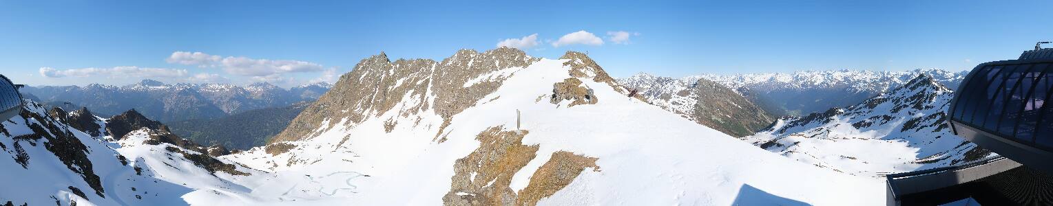 Silvretta Montafon Panorama Bahn am Hochjoch