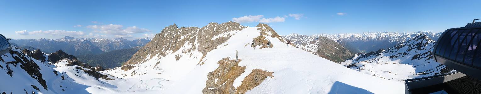 Silvretta Montafon Panorama Bahn am Hochjoch