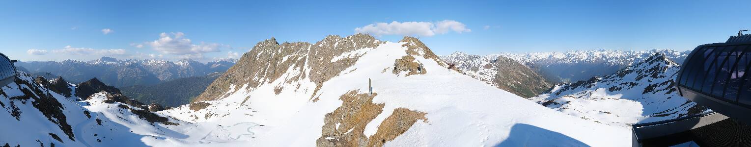 Silvretta Montafon Panorama Bahn am Hochjoch