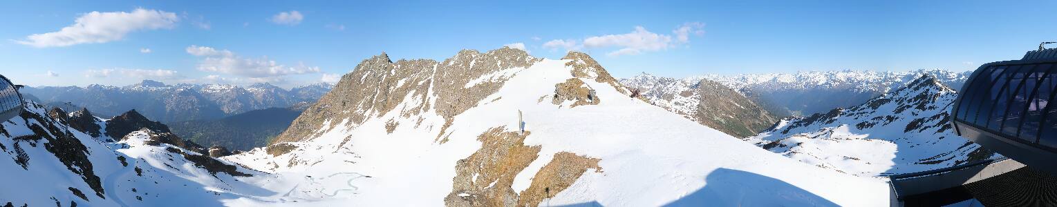 Silvretta Montafon Panorama Bahn am Hochjoch