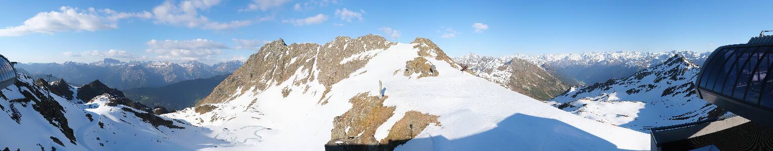 Silvretta Montafon Panorama Bahn am Hochjoch