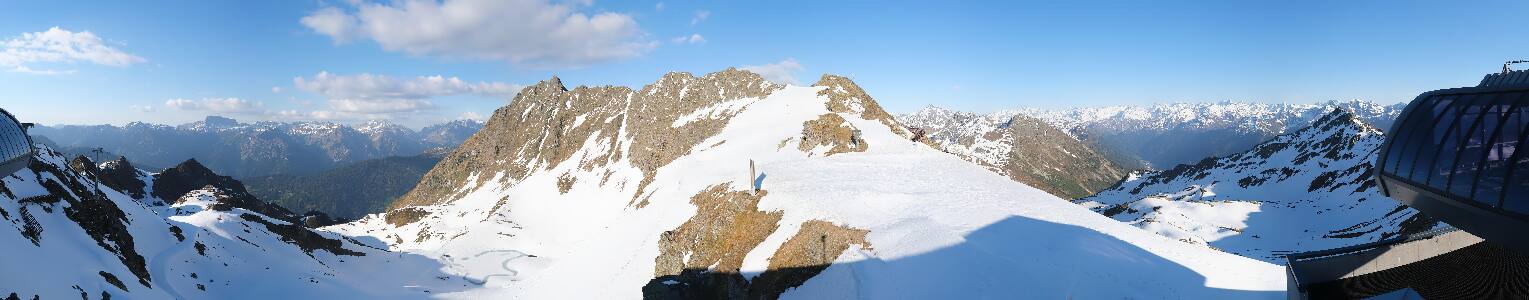 Silvretta Montafon Panorama Bahn am Hochjoch