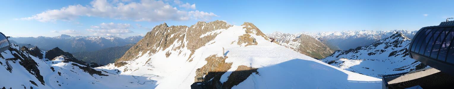 Silvretta Montafon Panorama Bahn am Hochjoch