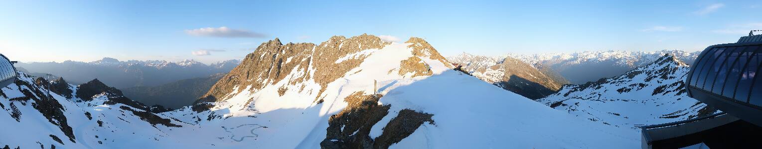 Silvretta Montafon Panorama Bahn am Hochjoch