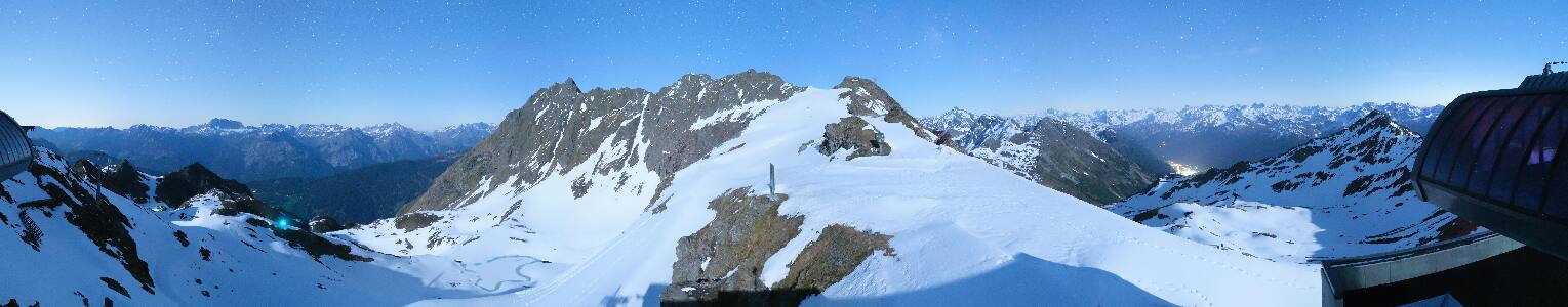 Silvretta Montafon Panorama Bahn am Hochjoch