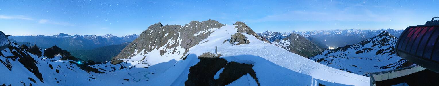 Silvretta Montafon Panorama Bahn am Hochjoch