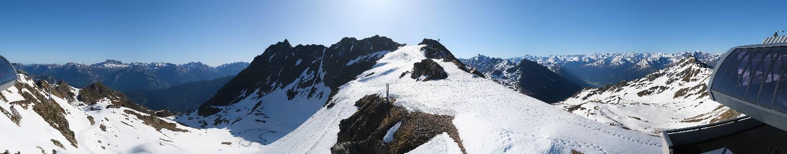 Silvretta Montafon Panorama Bahn am Hochjoch