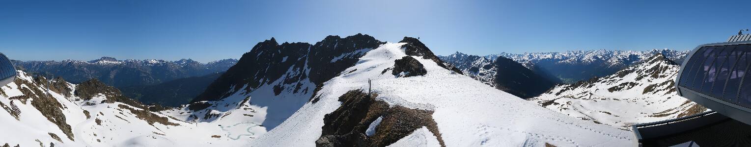 Silvretta Montafon Panorama Bahn am Hochjoch