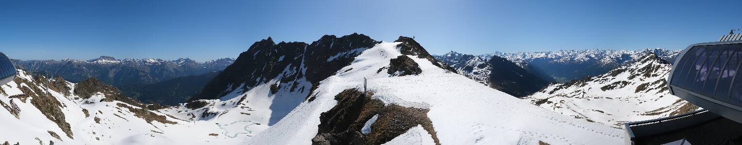 Silvretta Montafon Panorama Bahn am Hochjoch