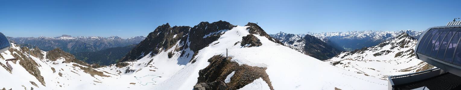Silvretta Montafon Panorama Bahn am Hochjoch