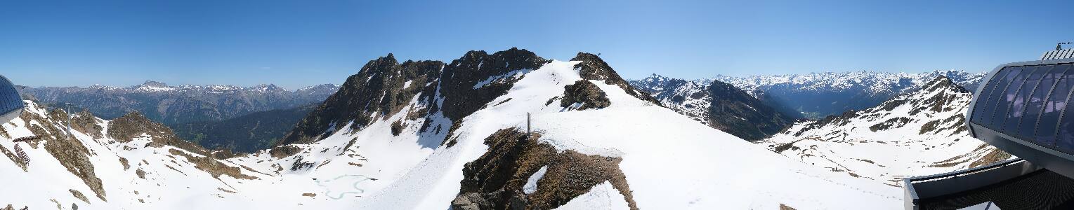 Silvretta Montafon Panorama Bahn am Hochjoch