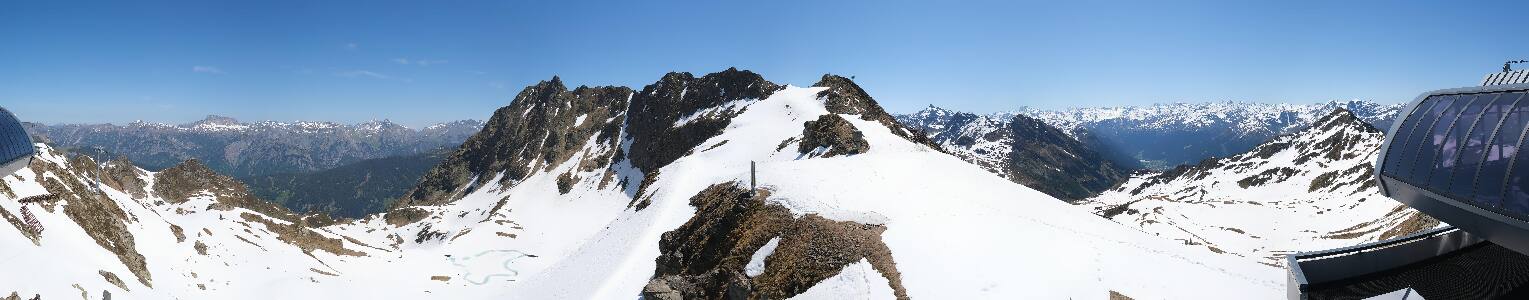 Silvretta Montafon Panorama Bahn am Hochjoch
