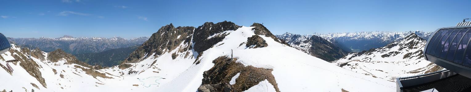 Silvretta Montafon Panorama Bahn am Hochjoch