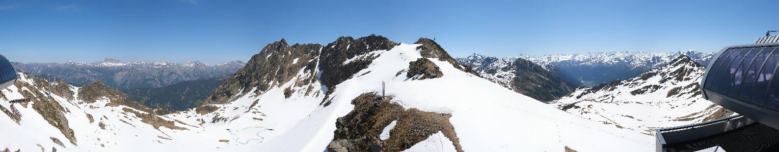 Silvretta Montafon Panorama Bahn am Hochjoch