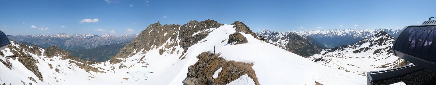 Silvretta Montafon Panorama Bahn am Hochjoch