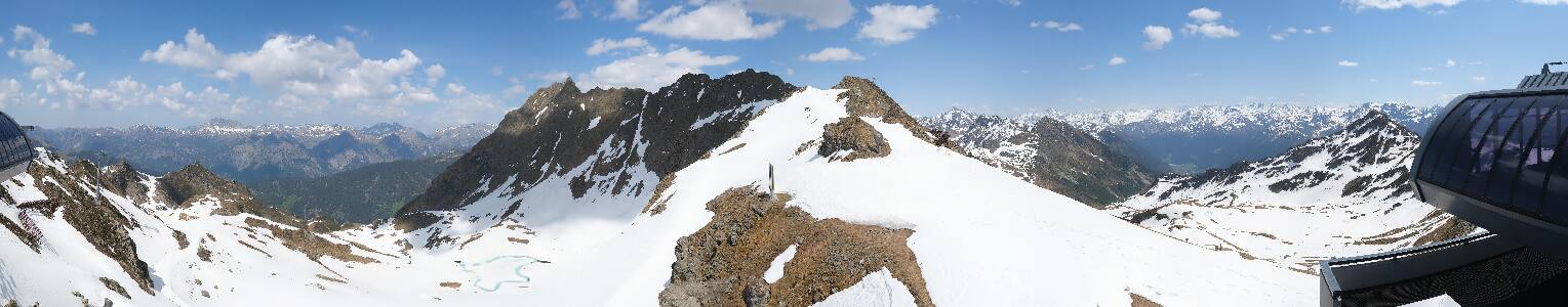 Silvretta Montafon Panorama Bahn am Hochjoch