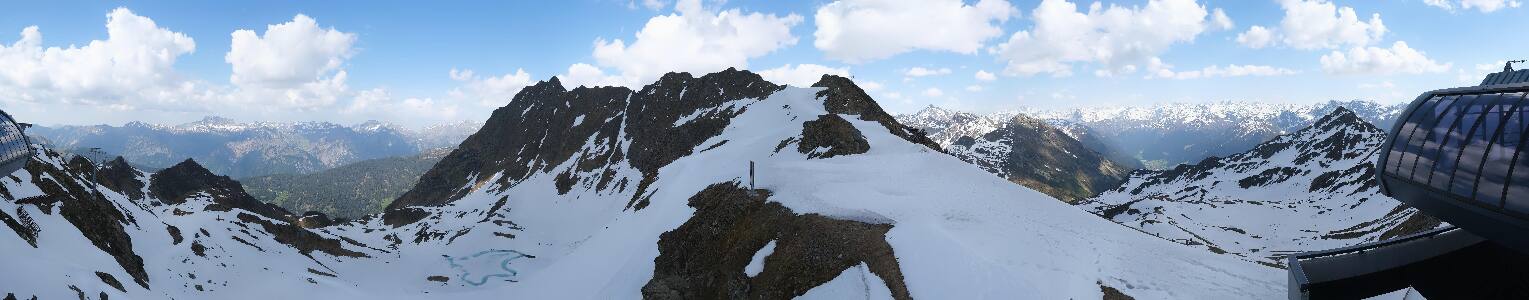 Silvretta Montafon Panorama Bahn am Hochjoch