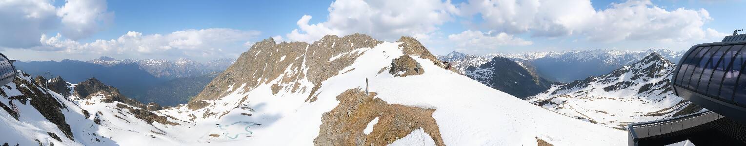Silvretta Montafon Panorama Bahn am Hochjoch