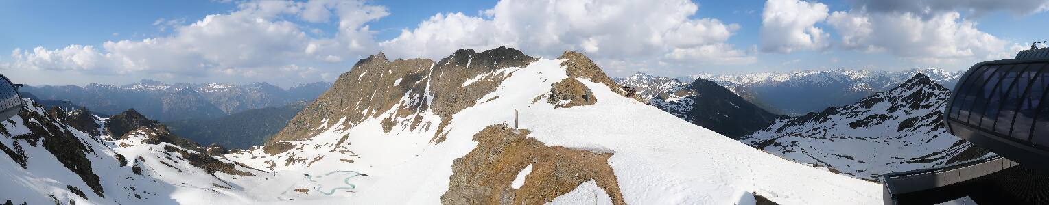 Silvretta Montafon Panorama Bahn am Hochjoch