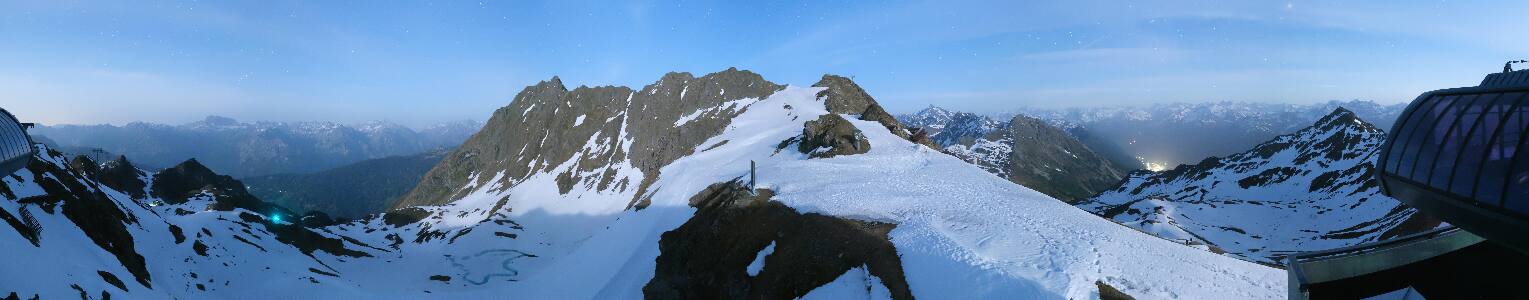 Silvretta Montafon Panorama Bahn am Hochjoch