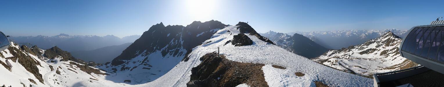 Silvretta Montafon Panorama Bahn am Hochjoch