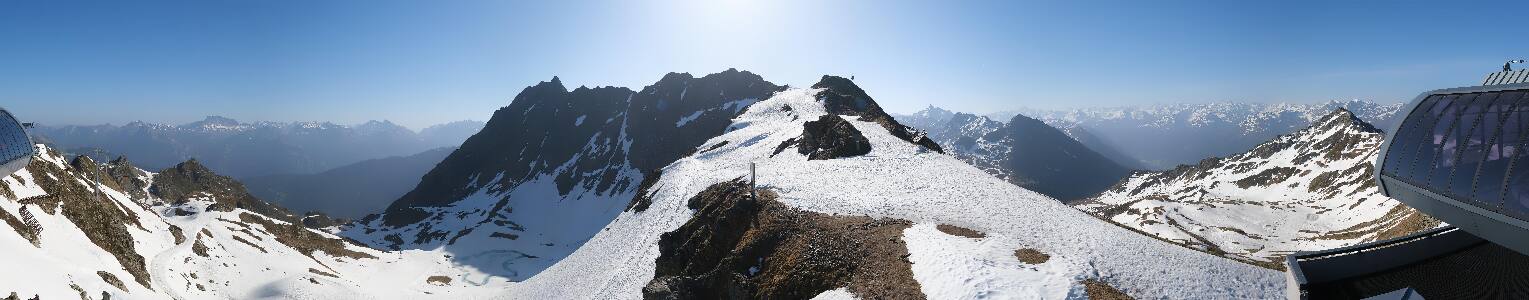 Silvretta Montafon Panorama Bahn am Hochjoch