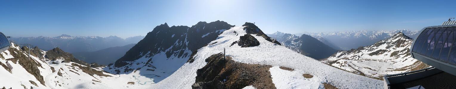 Silvretta Montafon Panorama Bahn am Hochjoch