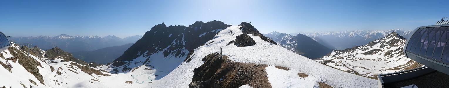 Silvretta Montafon Panorama Bahn am Hochjoch