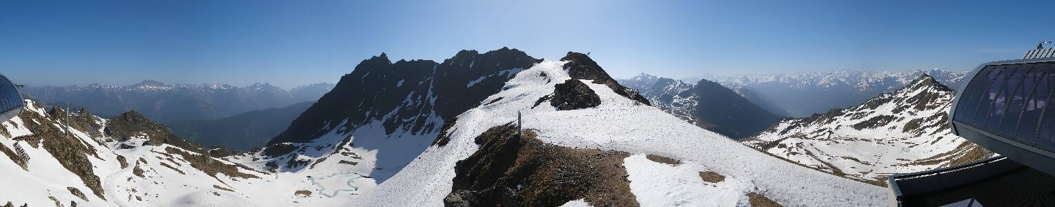 Silvretta Montafon Panorama Bahn am Hochjoch
