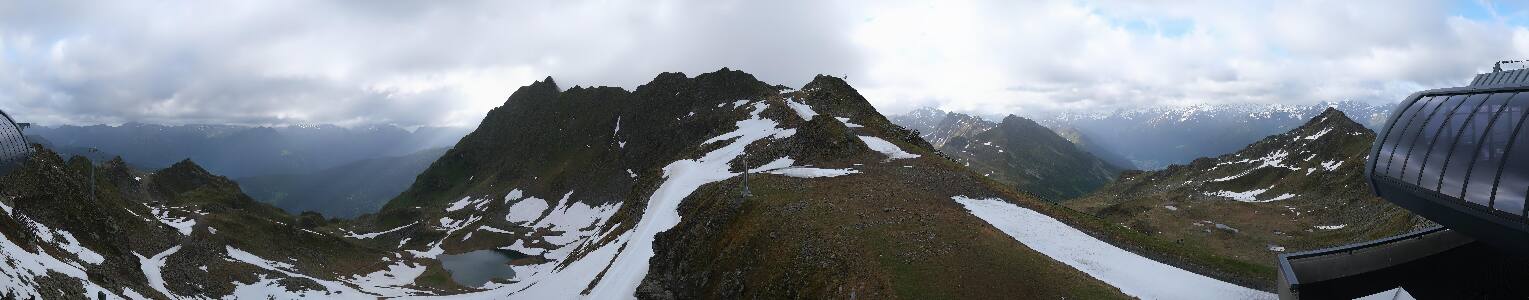 Silvretta Montafon Panorama Bahn am Hochjoch